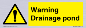 Warning Drainage pond